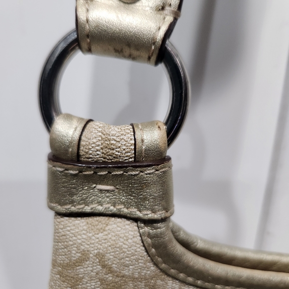 Coach Vintage Shoulder Bag, and wallet Signature, Beige, M1073-F15704 - Picture 7 of 16